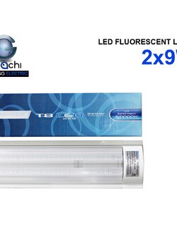 ชุดรางคู่ IWC-2X9W หน้าเรียบ เปลี่ยนหลอดไม่ได้