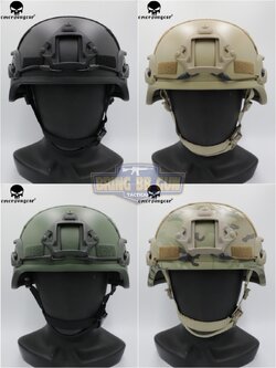 หมวก Mich 2000 ยี่ห้อ Emerson (EMERSON ACH MICH 2000Helmet-Special action version) (ACH Mich 2000 Helmet)