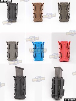 เพ้าเเม็กกาซีน Scorpion Soft Shell 9mm.&.45cal ยี่ห้อ FMA (ซองแม็กกาซีนปืนสั้น Scorpion Soft Shell) Scorpion Shape Soft Shell Magazine Pouch (9mm.&.45cal)