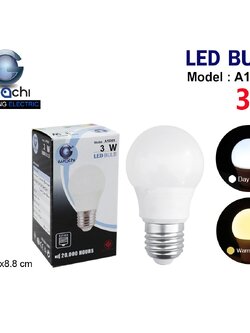 หลอดปิงปอง IWC-BLUB-A10301-3W แสงขาวและวอร์มไวท์