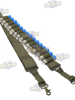 สายสะพายปืนลูกซอง รุ่น 2จุด (สีเขียว)