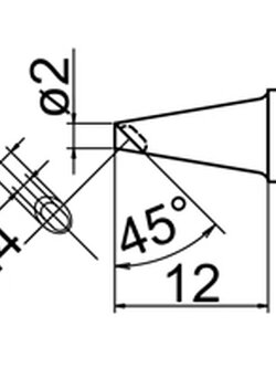 HAKKO Tip Soldering Iron T20 Series T20-BCM2 TIP SHAPE-2BC