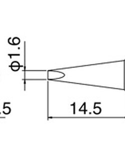 ปลายหัวแร้ง HAKKO รุ่น T18-D16 Shape-1.6Dใช้กับ HAKKO FX-600