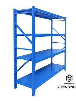 Micro Rack W200 x D60 x H200 cm. สีน้ำเงิน [ชั้นวางเหล็ก]