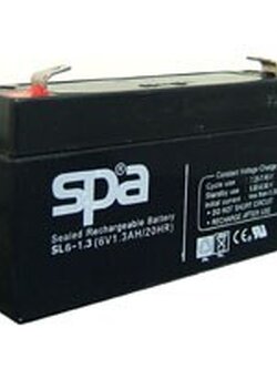 SLA BATTERY SL6-1.3 SPA 6V 1.3AH