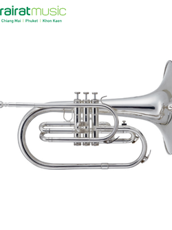 Marching Mellophone Custom MMP-503 Silver มาร์ชชิ่ง เมโลโฟน by Churairat Music