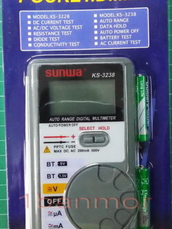 Digital Multimeter แบบพกพา SUNWA KS-3238