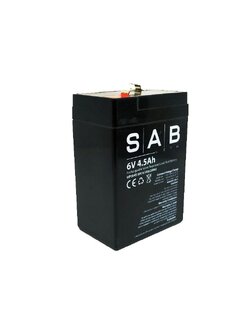 SAB แบตเตอรี่สำรองไฟ UP0645 SAB 6V 4.5Ah onebanmor