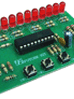 FUTUREKIT FA-182 ไฟวิ่งไมโครคอนโทรลเลอร์ LED 12 ดวง 16 โปรแกรม