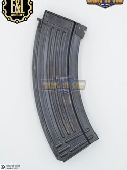 แม็กกาซีน AK47 / AKM ยี่ห้อ E&L แบบstand(ไม่ต้องปั่น) ทรง เหล็ก (ทรงเดิม) (AK Mid-cap magazine)