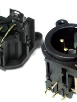 Neutrik ปลั๊ก XLR ตัวผู้ 3P ติดแท่น NC-3MAH UL recognized component