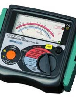 KYORITSU 3131A วัดค่าฉนวนไฟฟ้าได้สูงถึง 100MΩ ที่ 250V, 200MΩ ที่ 500V และ 400MΩ ที่ 1000V และยังสามารถวัดความต่อเนื่องได้ถึง 20Ω