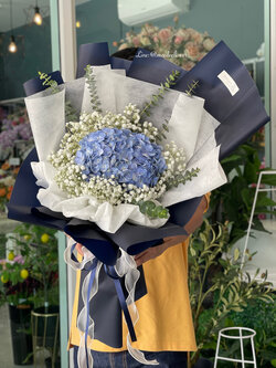 ช่อดอกไฮเดรนเยีย ช่อดอกไม้สด