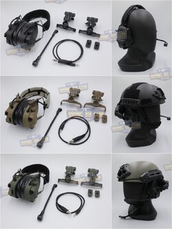 หูฟังสื่อสาร ทรง Ops-Core AMP (FCS AMP tactical communication shooting headset) (AMP)