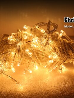 ไฟประดับ แสงวอร์มไวท์ (กระพริบไม่ได้) IWC-100LED-WW-STILL