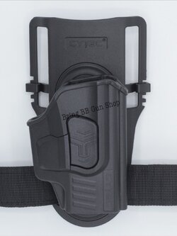 ซองปืนพกนอกปลดนิ้วชี้ Sig Sauer P365 + เพลทโหลดต่ำ ยี่ห้อ Cytac (R-Defender G3 Series P365 Holster with Low Ride Belt Loop)