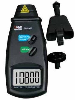 เครื่องวัดรอบแบบดิจิตอล ใช้ได้ทั้งแบบสัมผัส และ แบบไม่สัมผัส Victor DM6236P