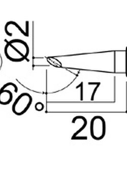 ปลายหัวแร้ง HAKKO 980 T-BC (ปลายเฉียง)สำหรับหัวแร้ง HAKKO 980 / 981