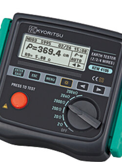KYORITSU KEW 4106 การวัดความต้านทานดินหกช่วง ครอบคลุมการวัดตั้งแต่ 0.001 Ω ถึง 200 kΩ