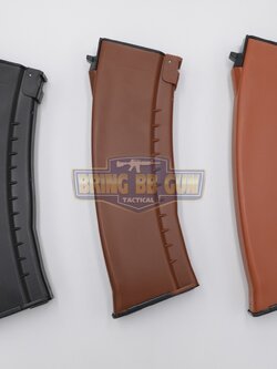 แม็กกาซีน AK74 ยี่ห้อ E&L แบบstand(ไม่ต้องปั่น) ทรง บอดี้พลาสติก (AK Mid-cap magazine)