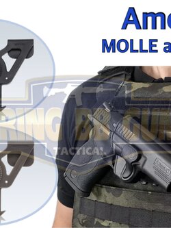 เพลตร้อยเสื้อเกราะ-เข็มขัดแบบระบบ Molle ยี่ห้อ Amomax (Molle Attachment)