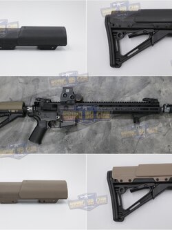 ที่รองแก้มพานท้าย CTR ทรง Larue RISR (Larue RISR for CTR/MOE) (Larue Tactical RISR) (Reciprocating Inline Stock Riser) (Cheek Riser)