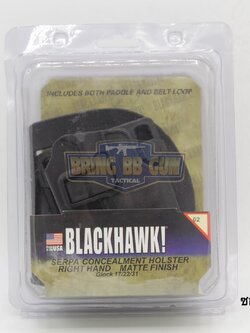 ซองปืนพกนอก ทรงBlack Hawk รุ่น Glock17 สำหรับปืน : Glock 17/22/31