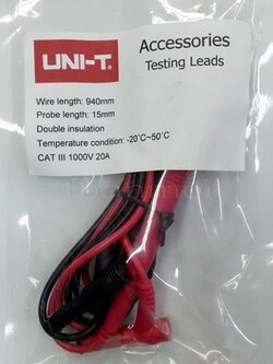 UNI-T สายมิเตอร์ แข็งแรง ทนทาน สายเส้นใหญ่ ทนได้ถึง 20A