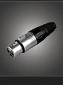 NTS YM-001 แจ๊ค XLR ตัวเมีย 3 ขา ท้ายพลาสติก สำหรับเข้าสาย