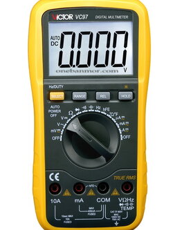 Victor VC97 DIGITAL MULTIMETER TRUE RMS - AUTO RANGE ถูกจริง สเปคดี จัดเต็ม วัดไฟแบบ True RMS (เหมือน Fluke ) ในราคาที่ทุกคนเอื้อมถึง