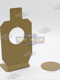 เป้าเพลทเหล็กสำหรับฝึกซ้อมยิงปืนบีบีกัน รุ่น B03 (เป้าซ้อมยิงรูปคนจิ๋ว)