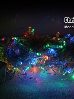 ไฟประดับ แสง RGB (กระพริบได้) IWC-100LED-RGB