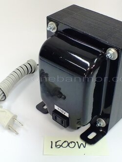 หม้อแปลง แปลงไฟจาก 220v เป็น 110V ขนาด 1500w