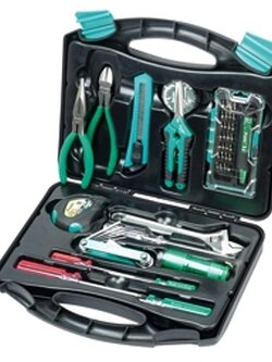 ชุดกระเป๋าเครื่องมือแบบพลาสติก 15ชิ้น PROS KIT PK-2051T(CN)