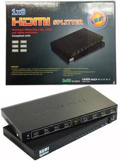 ตัวแยกสัญญาณ HDMI 1 ออก 8