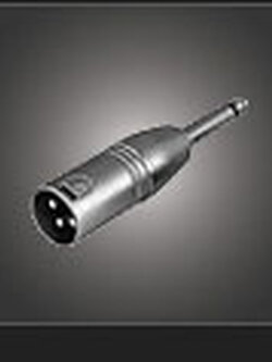 NTS YM-086 : ปลั๊ก XLR ตัวผู้ 3 ขา - ปลั๊กโฟนโมโน 1/4" ตัวผู้