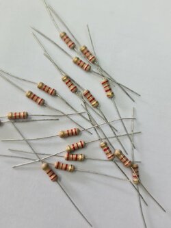 0000623 R 2.2 K ความต้านทาน 2.2K 1/2 W โอห์ม (2,200 โอห์ม) 20 ชิ้น