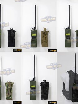 เพ้าวิทยุสื่อสาร สำหรับวิทยุ PRC-152 ซองวิทยุสื่อสารแบบผ้า (PRC-152 drop-down Radio Pouch) (Radio Holder)