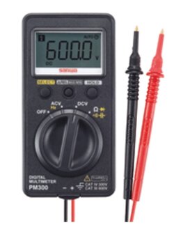 Sanwa digital Multimeters PM300 แบบ พกพา ขนาดเล็กกะทัดรัด พร้อม TRUE RMS