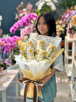 ช่อขนม ช่อดอกไม้ขนม ของขวัญ