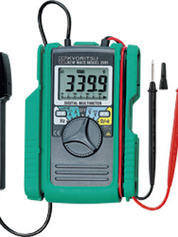 KYORITSU KEW MATE 2001 สามารถวัดกระแสไฟทั้ง AC และ DC สูงถึง 60A (KEW MATE 2000)/100A (KEW MATE 2001) ด้วย OPEN CLAMP SENSOR