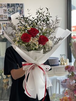 ช่อดอกกุหลาบ ช่อดอกไม้สด