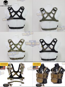 Chest Rig Harness (สายโย่งบ่า) ยี่ห้อ Emerson (CP Style ChestRig Harness) (สายโยงบ่าแบบแต่ง)