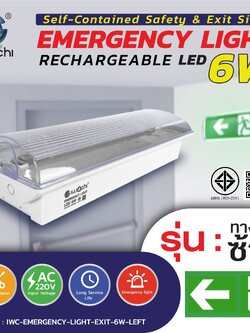 ไฟฉุกเฉิน (ทางออกซ้าย) IWC-EMERGENCY-LIGHT-EXIT-6W-RIGHT