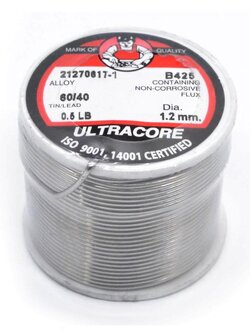 ตะกั่วขด 60/40 SPOA ขนาด 1.2 มม. 0.25 ปอนด์ สีบรอนซ์ onebanmor