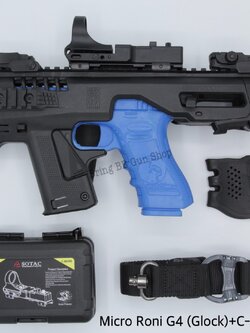 ชุดสุดคุ้ม Micro Roni Gen 4+ เรทดอท + สายสะพายปืน ชุดประกอบปืนสั้น Micro Roni Gen4(Glock) สำหรับปืนGlock17/18/19/22/31 (Toy Version)