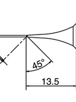 ปลายหัวแร้ง HAKKO รุ่น T18-C05 Shape-0.5C ใช้กับ HAKKO FX-600
