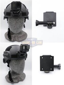 ขาจับกล้อง Action Camera ติดหมวก Fast/Mich (ขาจับกล้อง Go Pro ติดหมวก Fast/Mich) รุ่น อลูมิเนียม