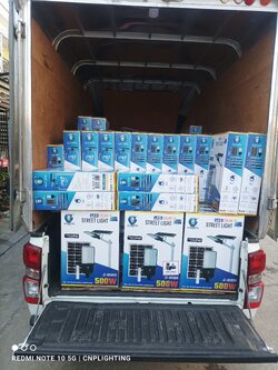 ไฟถนนโซล่าเซลล์ (ขาไฟ+รีโมท) IWC-STR-SOLAR+REMOTE-JD66500B-500W