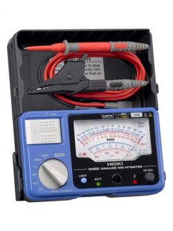 HIOKI-3490 Analog Insulation Resistance Tester with Continuity Check